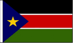 South Sudan Hand Waving Flags